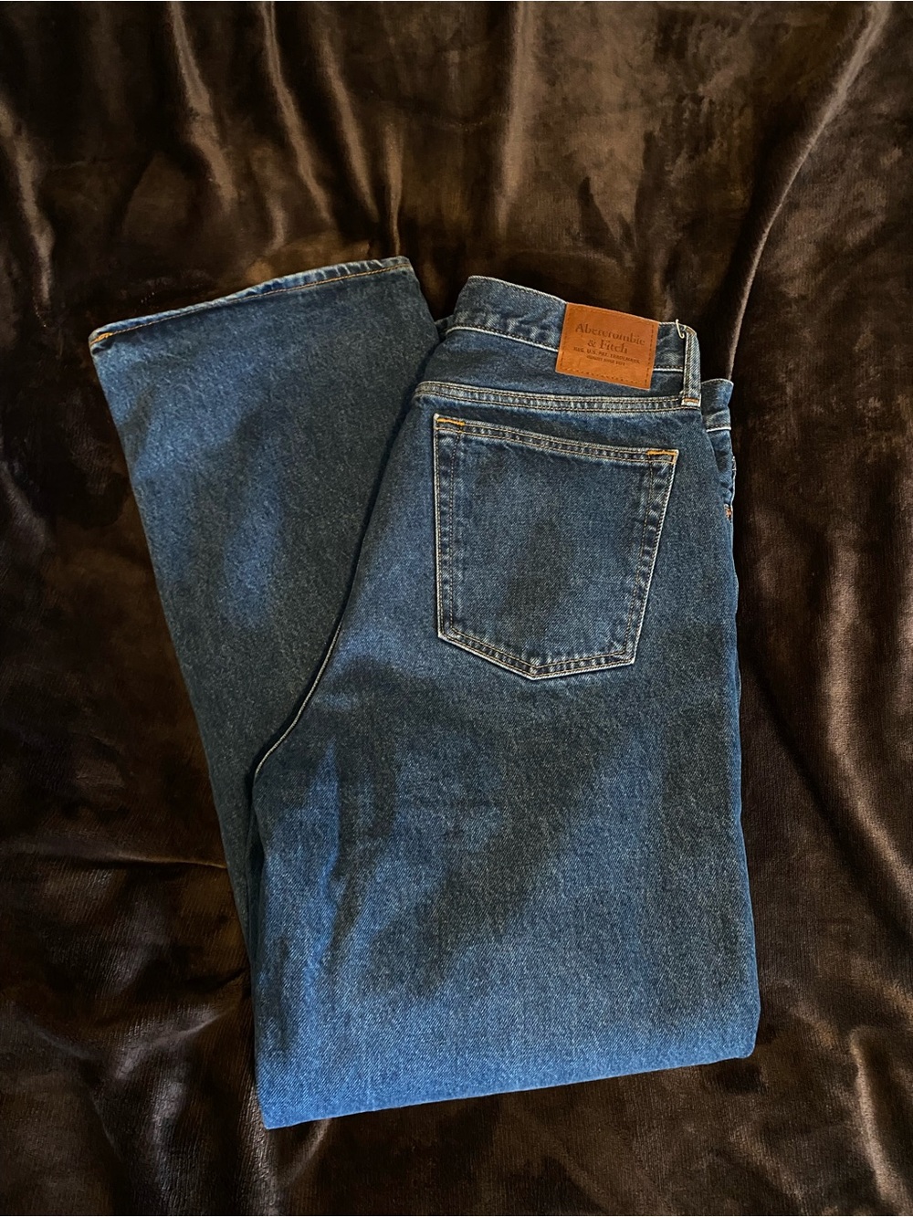 Abercrombie & Fitch Men's baggy Denim Jeans in Blue